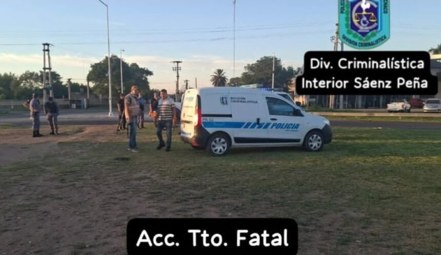 SÁENZ PEÑA: Accidente Fatal en la Rotonda de Ruta 16 y calle 12