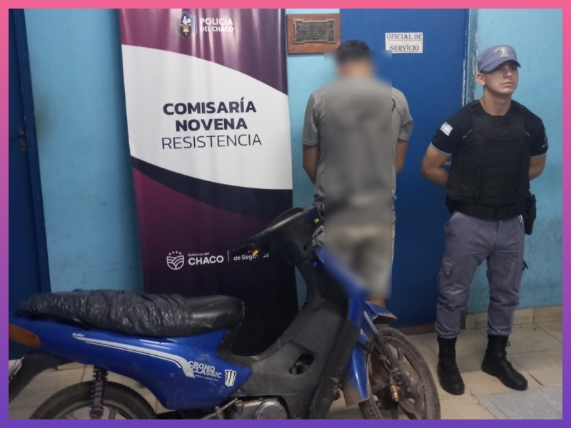 RESISTENCIA: Recuperan Una Motocicleta Robada Y Detienen Al Sospechoso Escondido Entre Pastizales