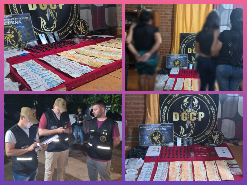 SÁENZ PEÑA: Allanamiento Antidrogas: Secuestraron Estupefacientes, Dinero Y Aprehendieron A Dos Mujeres