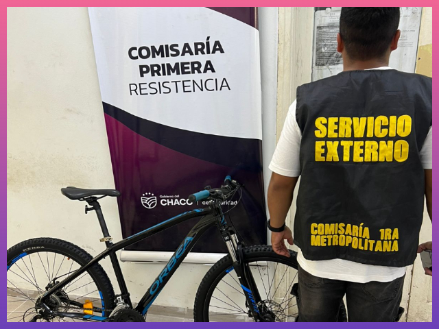 CHACO: Recuperan Una Bicicleta Robada