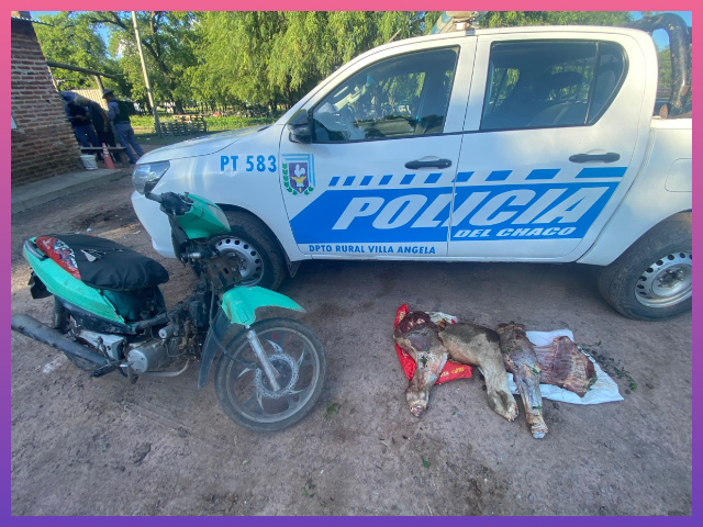 VILLA ÁNGELA: Secuestraron Carne De Caballo Y Una Moto
