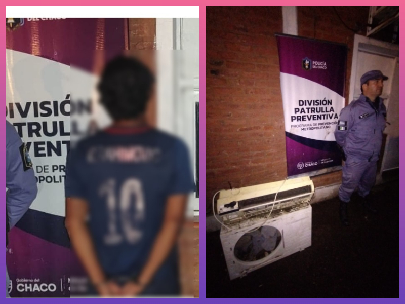 RESISTENCIA:  Dan Con Un Hombre Con Pedidos De Captura Y Secuestran Un Aire Acondicionado