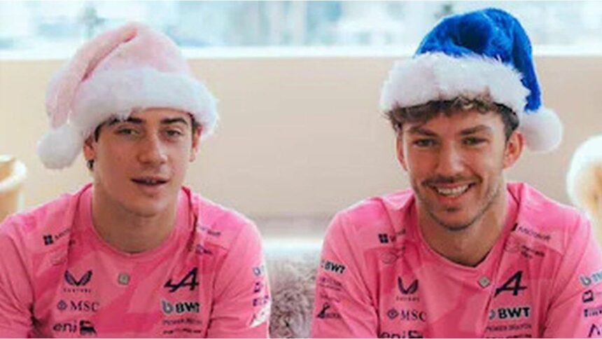El saludo de Franco Colapinto y Pierre Gasly por Navidad: sus deseos para el 2026 de Alpine