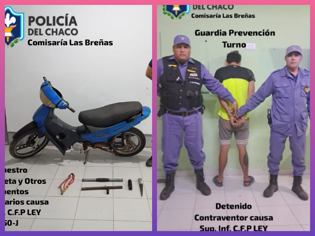 LAS BREÑAS: Secuestran Armas Caseras Tras Una Gresca Entre Jóvenes Y Luego Detienen A Un Contraventor