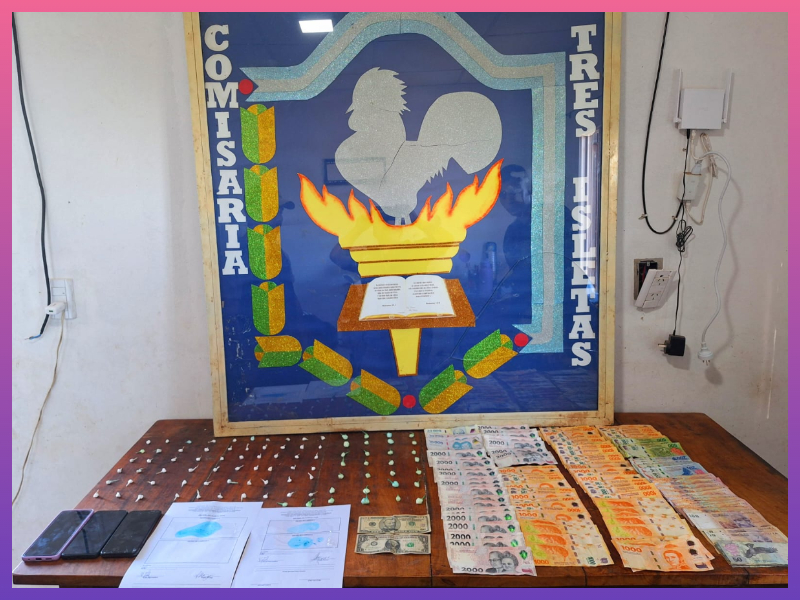 TRES ISLETAS: Secuestraron Cocaína, Dinero En Efectivo Y Un Aprehendido