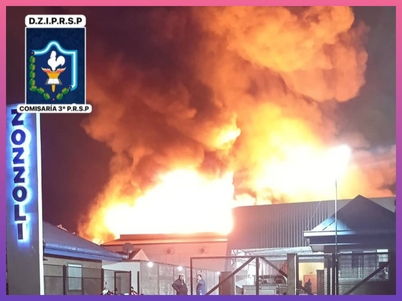 SAÉNZ PEÑA:  Se Incendió Una Fábrica De Colchones.