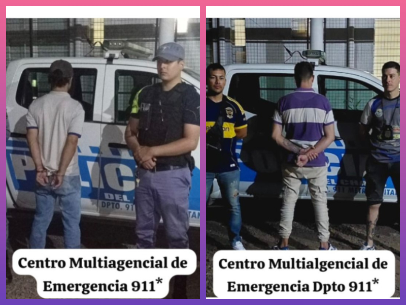 RESISTENCIA: Demoraron A Un Sujeto Por Hurto Y A Otro Con Pedido Activo De Captura