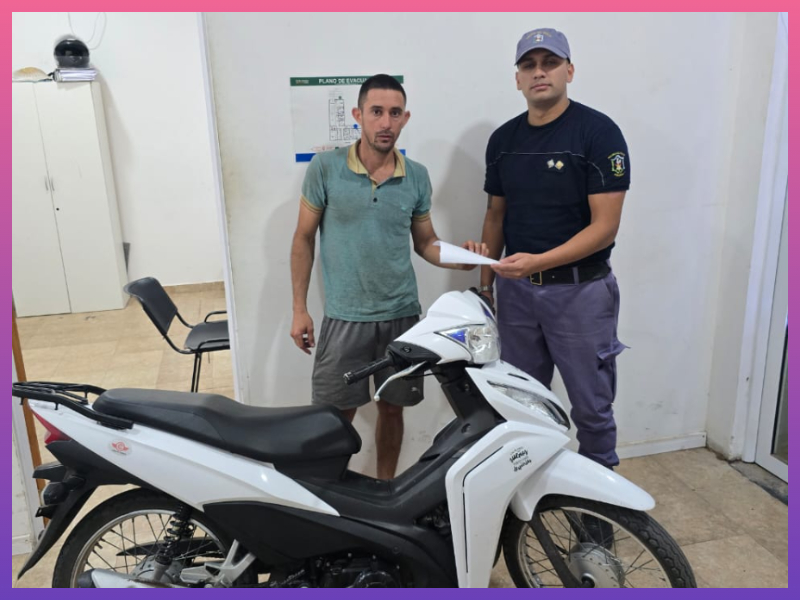 CHACO: Operativo Lince: Recuperaron Una Motocicleta Robada