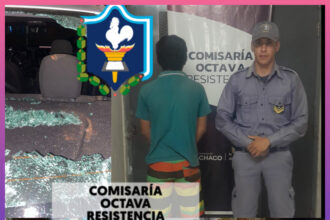 RESISTENCIA:   Terminó Detenido Por Romper La Luneta Del Móvil Policial