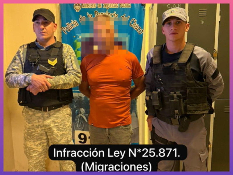 CHACO: Demoraron A Ciudadano Extranjero En Control Vehicular Por Situación Migratoria Irregular