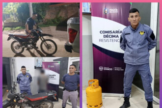 RESISTENCIA:  Moto Recuperada Con Una Persona Detenida Y En Otra Intervención Incautan Un Tubo De Gas