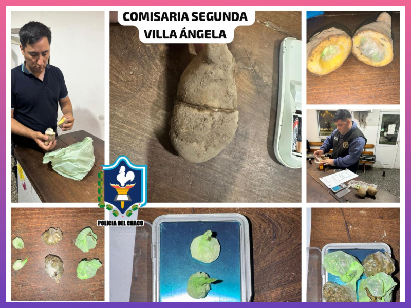 VILLA ÁNGELA: Intentaron Ingresar Droga Oculta En Una Papa Para Un Detenido