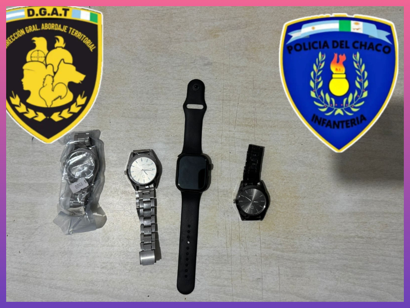 RESISTENCIA:      Detuvieron A Un Hombre Que Habría Sustraído  Relojes