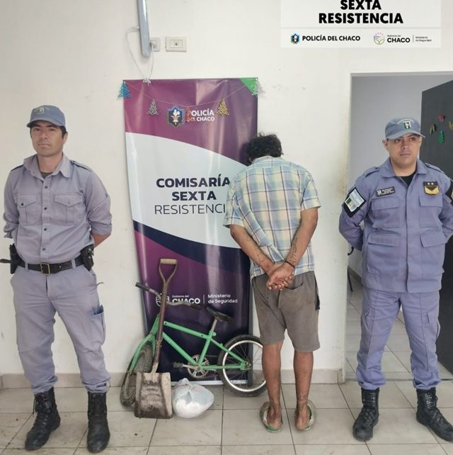 RESISTENCIA: Saltó Un Muro Para Robar Y Un Vecino Lo Vio Y Terminó Detenido