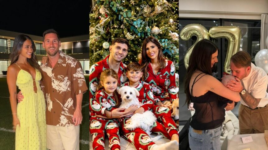 La Scaloneta se vistió de Navidad: tradiciones, looks y la celebración de Lionel Messi en Rosario