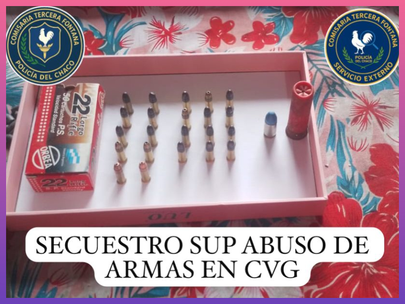 RESISTENCIA: Allanaron Dos Viviendas Y Secuestraron Cartuchos De Arma De Fuego