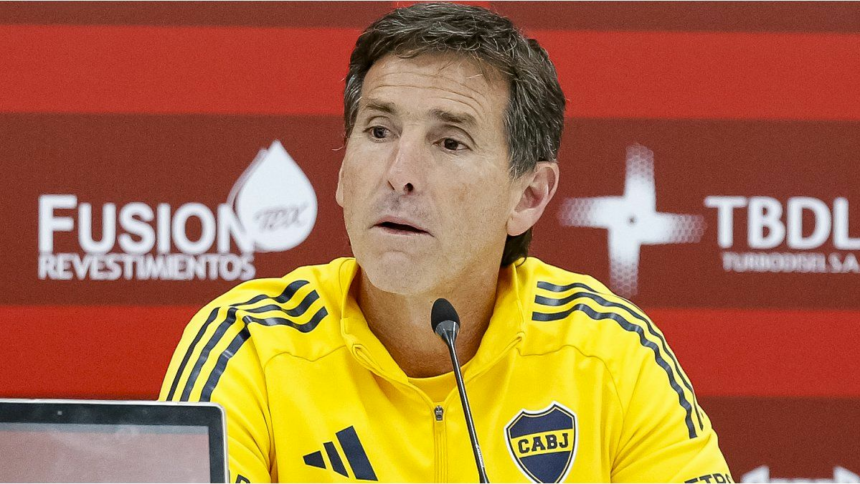 Claudio Úbeda defendió el cambio de Zeballos que generó la indignación de los hinchas de Boca