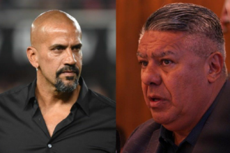 Chiqui Tapia saludó a Estudiantes de La Plata por el campeonato tras los cruces con Juan Sebastián Verón y el pasillo a Rosario Central