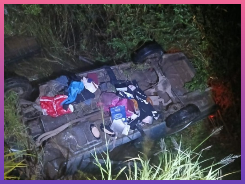 LAS BREÑAS: Vuelco Por La Lluvia En Ruta 89