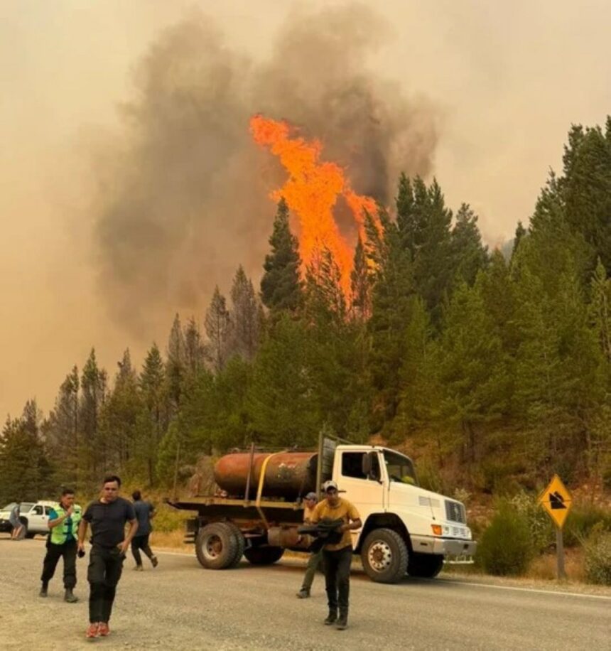 Los incendios forestales en Chubut no dan tregua y crece la preocupación