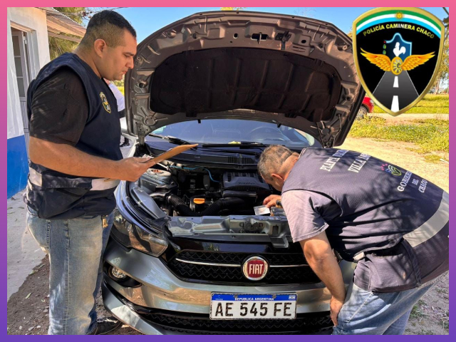 VILLA ÁNGELA: Secuestraron Un Automóvil Con Documentación Apócrifa Y Numeración Adulterada