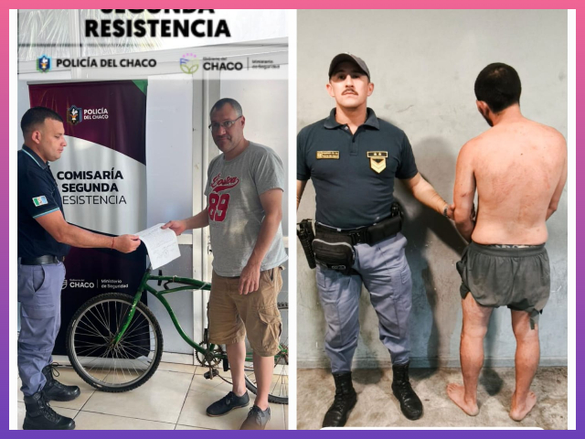 RESISTENCIA: Detuvieron A Un Hombre Por Sustraer Una Bicicleta De Un Domicilio