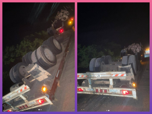 CHACO: Vuelco De Camión Con 22 Toneladas De Quebracho En Ruta Provincial 9