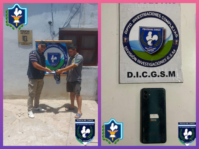 SAN MARTÍN:  Recuperaron Un Teléfono Celular Sustraído En Un Hecho De Hurto