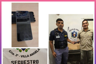 VILLA ÁNGELA: Recuperan Celular Sustraído Hace Unos Días