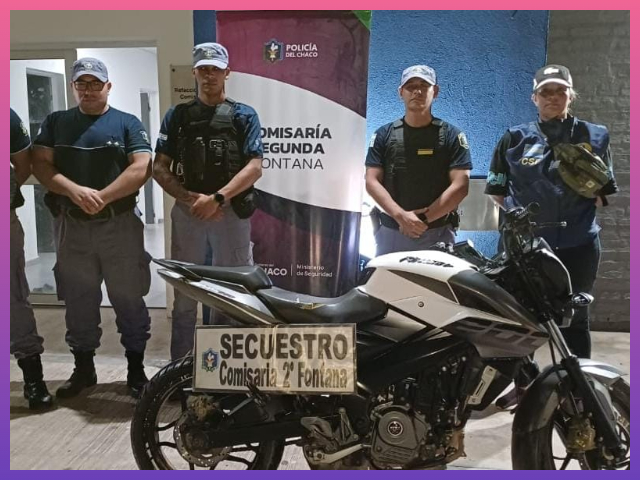 FONTANA: Recuperan Motocicleta Con Pedido Activo En Operativo
