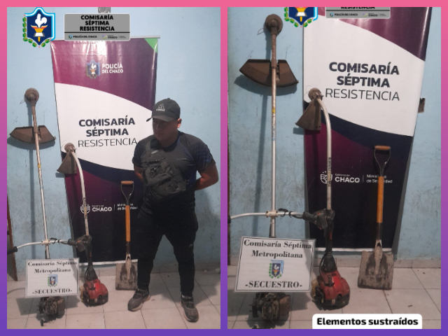 RESISTENCIA: Sustrajeron Herramientas De Un Centro Comunitario, Pero Los Agentes Los Recuperaron