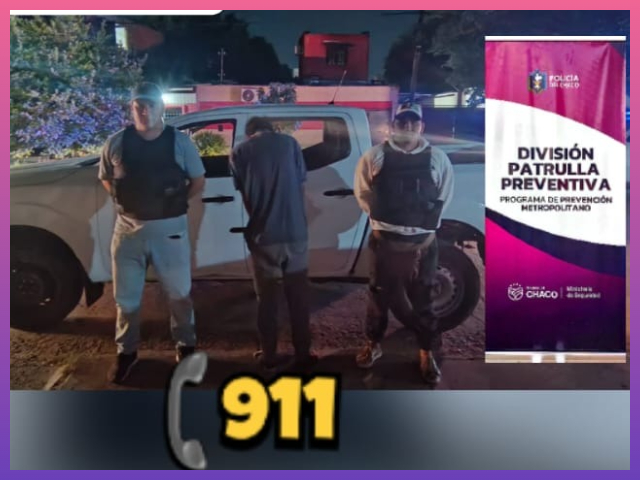 CHACO: Terminó Detenido Tras Robar Elementos De Una Vivienda