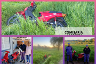 LA LEONESA: En Pocos Minutos Dan Con Moto Sustraída