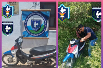 SAN MARTIN: Secuestran Una Moto Que Escondieron Cerca De Una Escuela