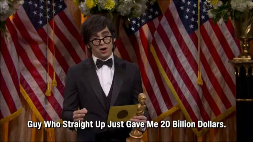 Milei volvió a Saturday Night Live: parodia junto a Trump y chistes sobre el