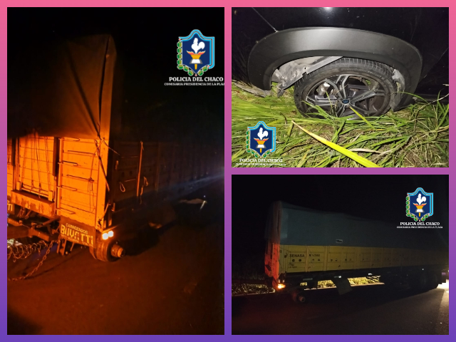 PLAZA: Camión Perdió Una Rueda Y Auto Colisionó Con La Misma, Sin Lesionados