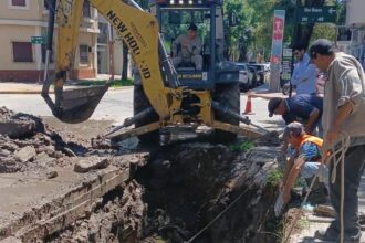 Tras El Pedido Del Gobernador Zdero,  Sameep Avanza En La Reparación Del Socavón En Don Bosco Y López Y Planes