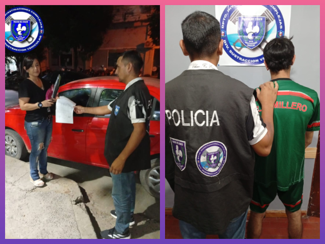 RESISTENCIA: Dos Detenidos Y Un Vehículo Recuperado En Tarde Productiva