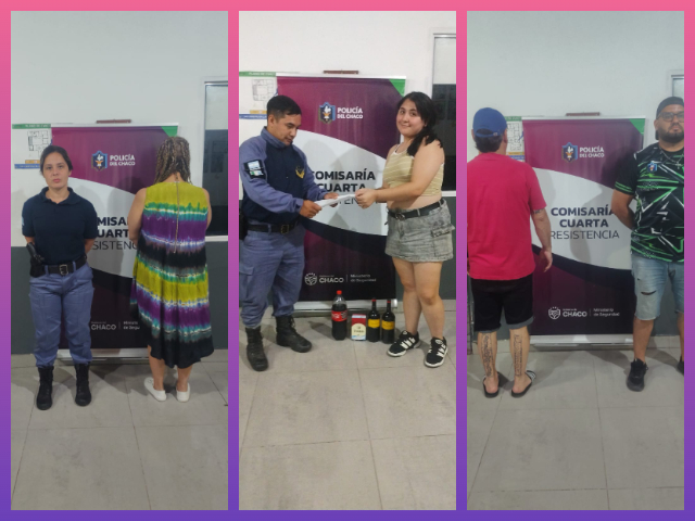 CHACO:  Escondieron Unos Vinos Entre Sus Ropas Y Terminaron Presos