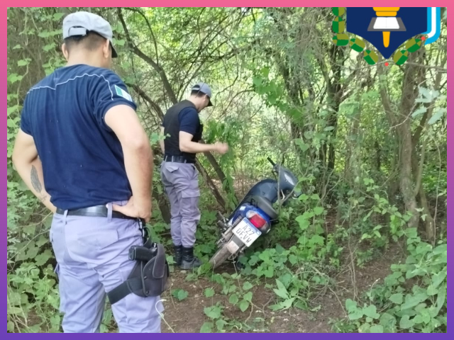 CHACO: Recuperan Motocicleta Oculta En Un Monte