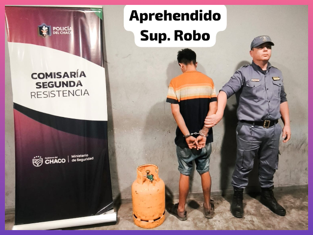 CHACO: Uniformados Esclarecen Robo En Local Gastronómico Y Recuperan Un Tubo De Gas