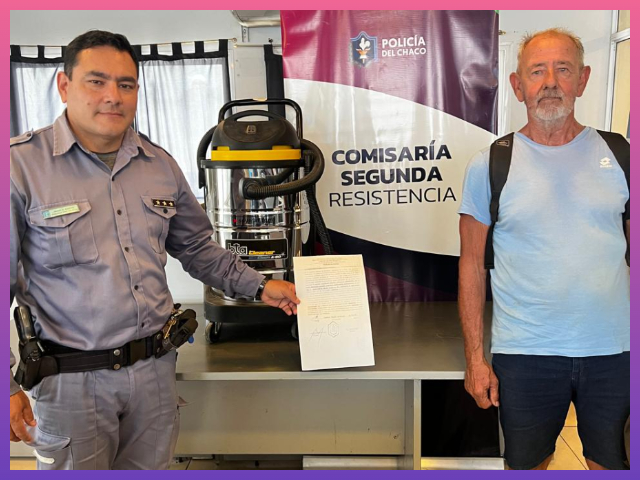 CHACO:  En Pocas Horas Recuperan Aspiradora Sustraída De Un Lavadero