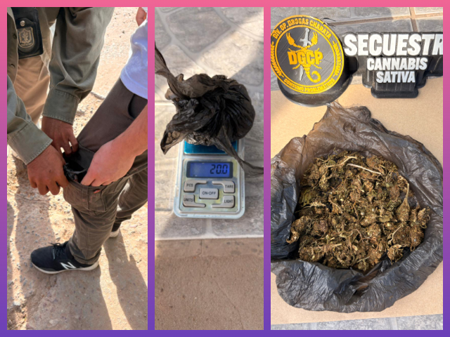 CHARATA: Aprehendieron A Un Joven Y Secuestraron Marihuana