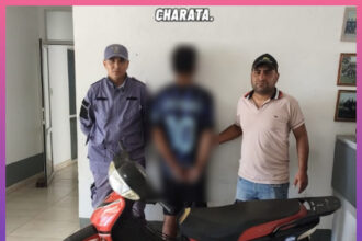 LAS BREÑAS: Recuperaron Una Moto Robada Y Detuvieron A Un Joven Con Armas Blancas