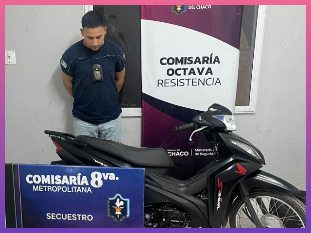 CHACO: Actuaron Rápidamente Y Recuperaron Su Motocicleta