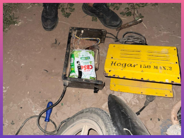 CASTELLI: Escondía Marihuana En Una Máquina De Soldar