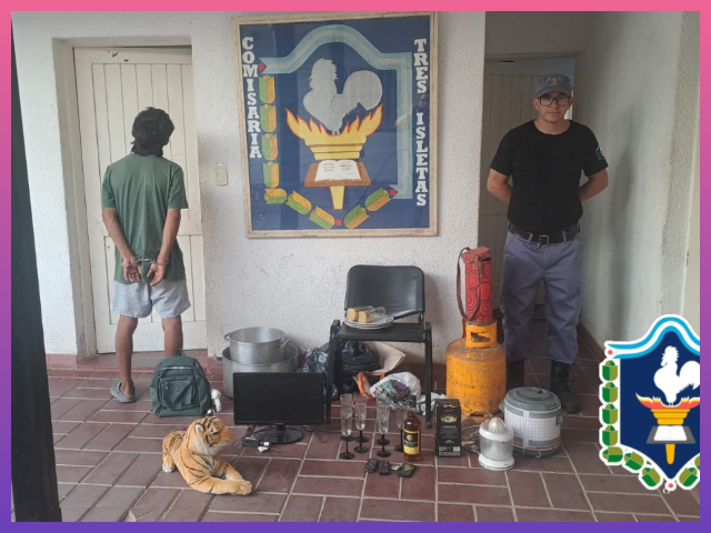 CHACO:  Hurto Esclarecido: Recuperan Numerosos Elementos Sustraídos