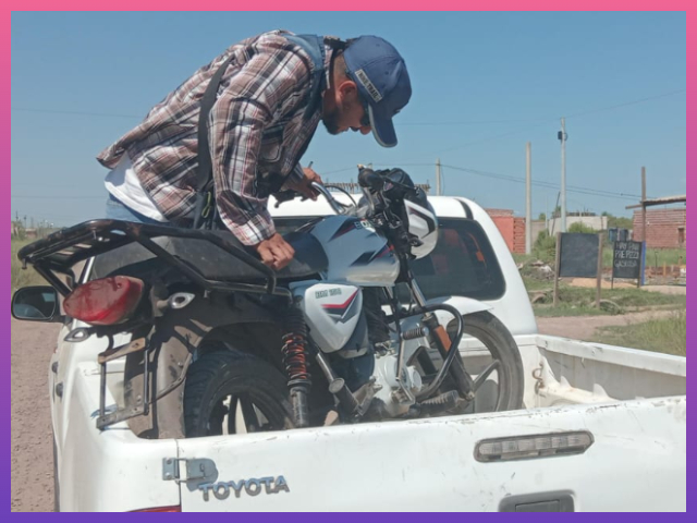 CHACO:  Recuperan Motocicleta Robada