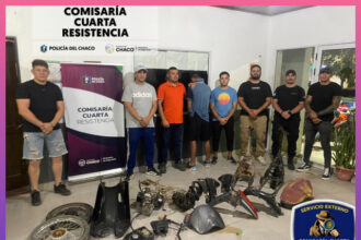 RESISTENCIA: Recuperan Motopartes Con Pedido De Secuestro En Una Vivienda Abandonada