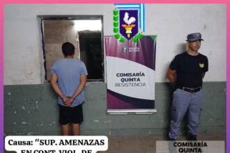 CHACO: Detuvieron A Un Hombre Por Amenazar A Su Pareja